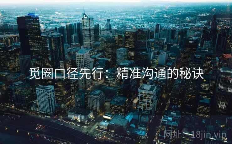 觅圈口径先行：精准沟通的秘诀