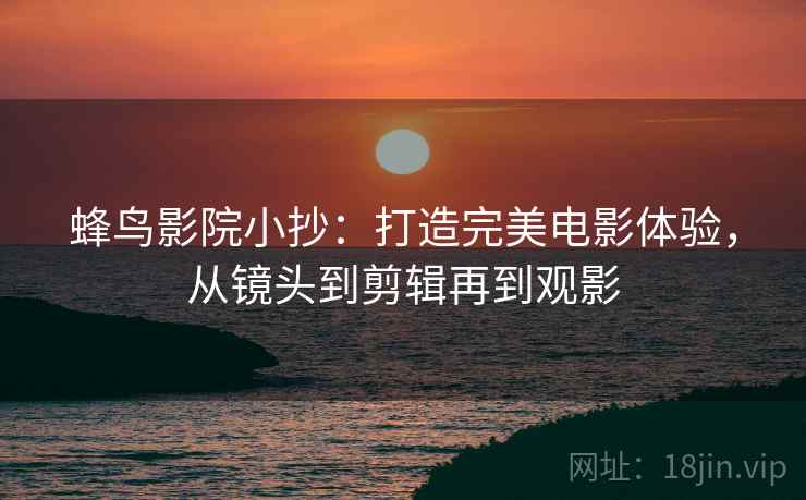 蜂鸟影院小抄：打造完美电影体验，从镜头到剪辑再到观影